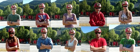Das Team im frz Jura 2015: Felix, Julian, Leonie, Silia, Katharina, Charly, Sven, Antje, Manne, Max