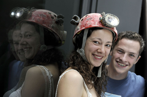 Maike und Matze beim Jufo Bundeswettbewerb