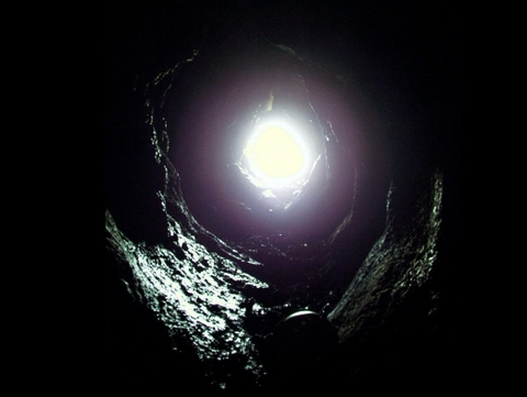 Druckr&ouml;hre im Mondmilchloch